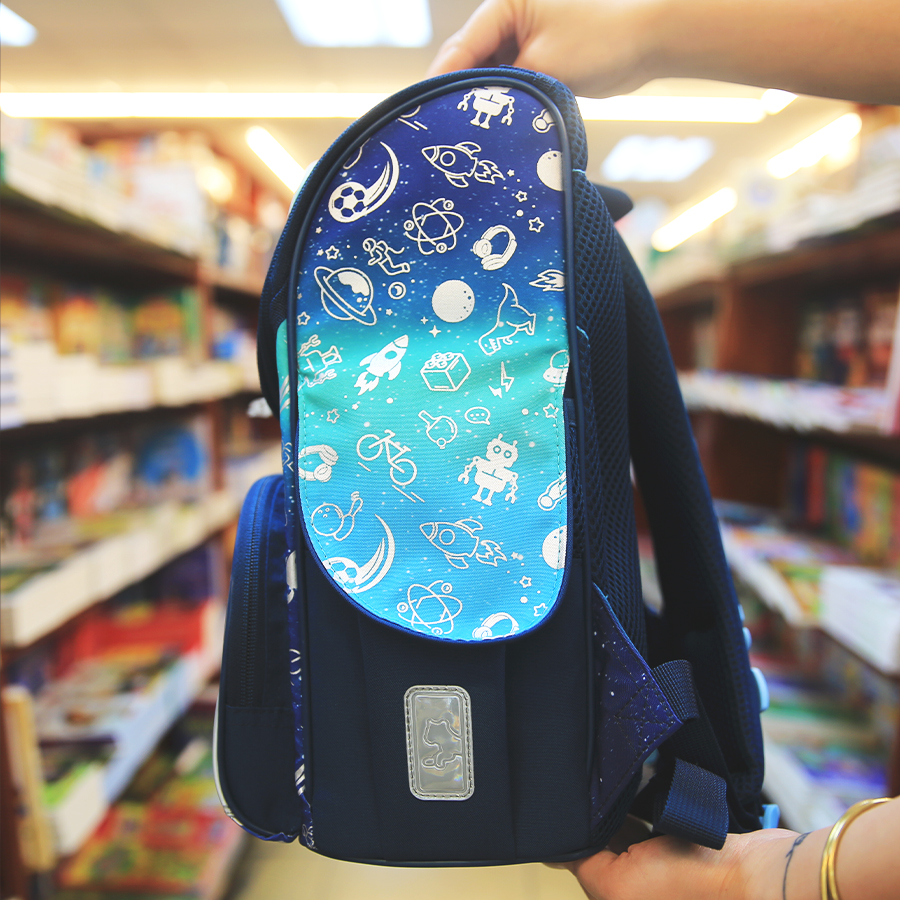 Ba Lô Học Sinh Chống Gù Tiger Family Nature Quest Schoolbag Pro - Space Things [Go Green] TGNQ-097A