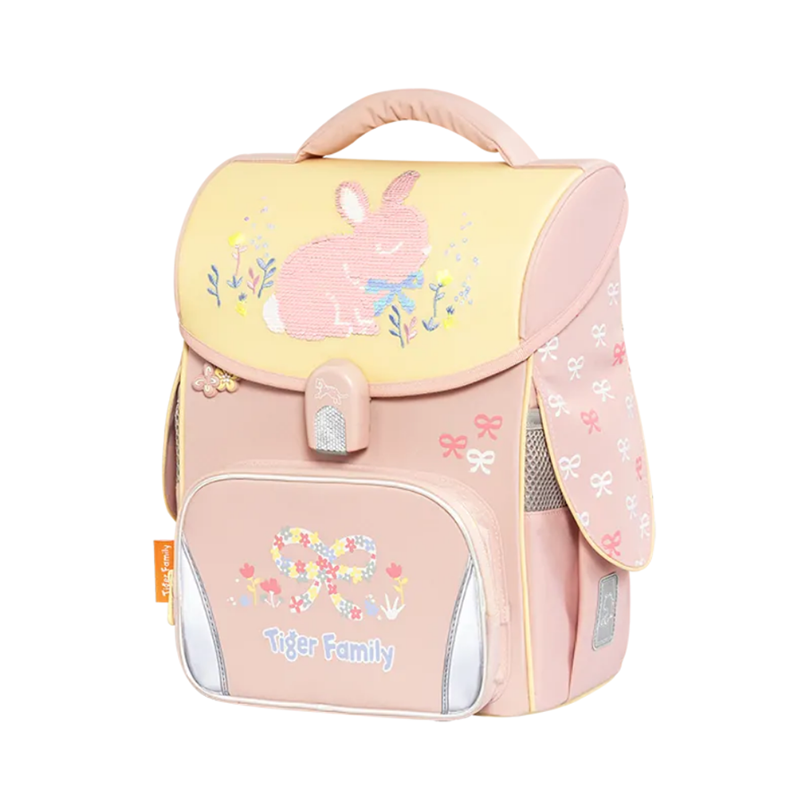 Ba Lô Học Sinh Chống Gù Tiger Family Jolly Schoolbag Pro 2 - Bows and Bunny [Sequins] TGJL-094A