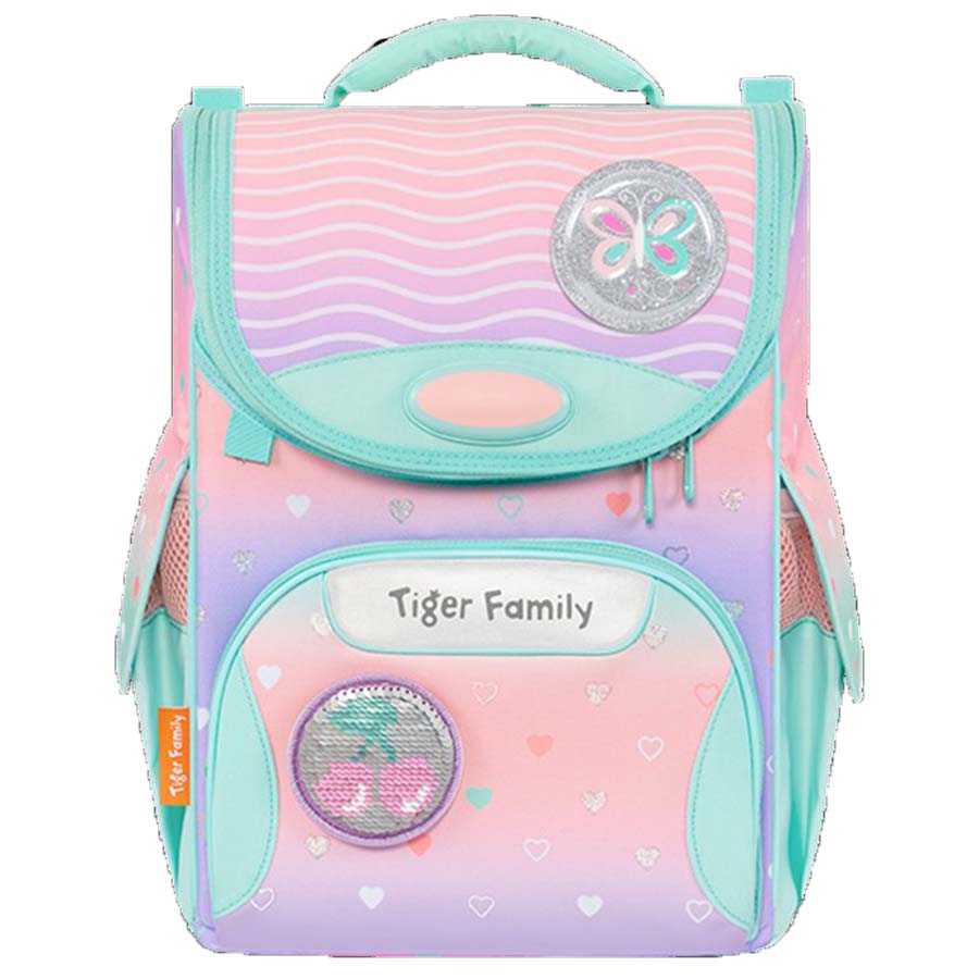 Ba Lô Chống Gù Tiger Family Nature Quest Schoolbag Pro S - Peach Waves [Go Green] TGNQ-096A(2)