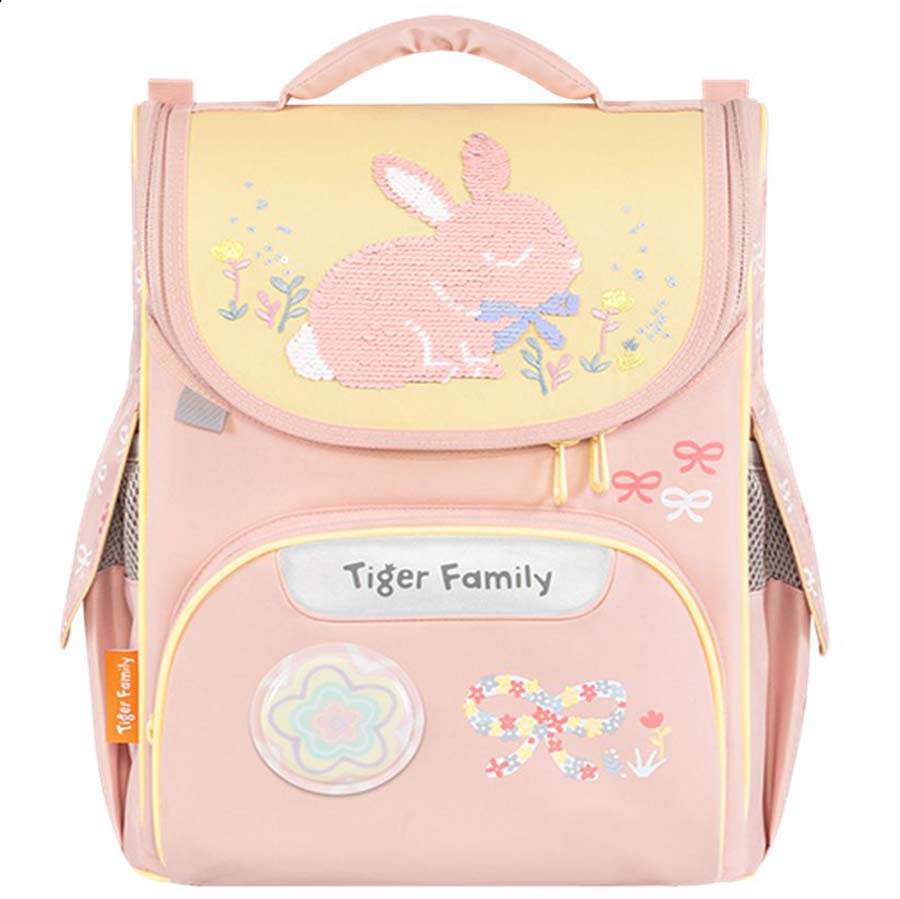 Ba Lô Chống Gù Tiger Family Nature Quest Schoolbag Pro S - Bows and Bunny [Sequins]TGNQ-105A(1)