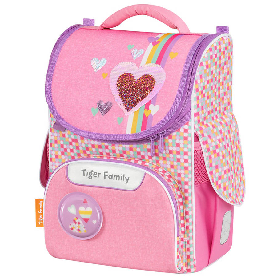 Ba Lô Chống Gù Tiger Family Nature Quest Schoolbag Pro S - Pink Amour [Sequins] TGNQ-041A(2)