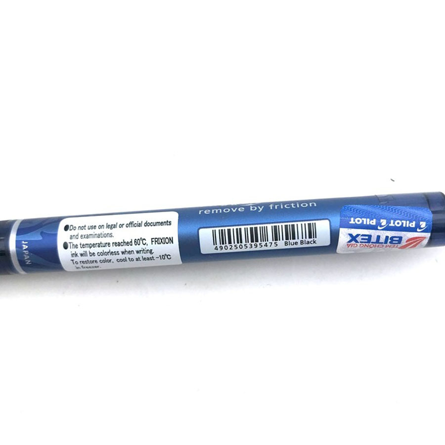 Bút Bi Xóa Được Pilot-Frixion Ball Clicker Bitex Mực Xanh Đen/Blrt-Fr5-Bb-Me