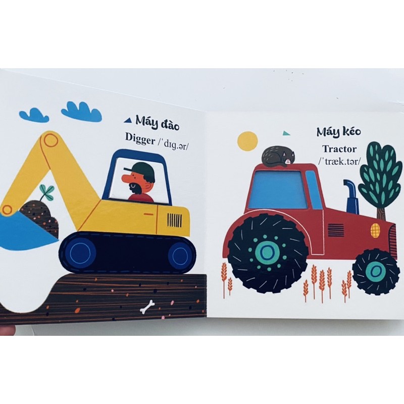 Sách Đục Trổ Thông Minh - Những Từ Vựng Đầu Đời Của Bé - My First Words - Phương Tiện Giao Thông - Vehicles