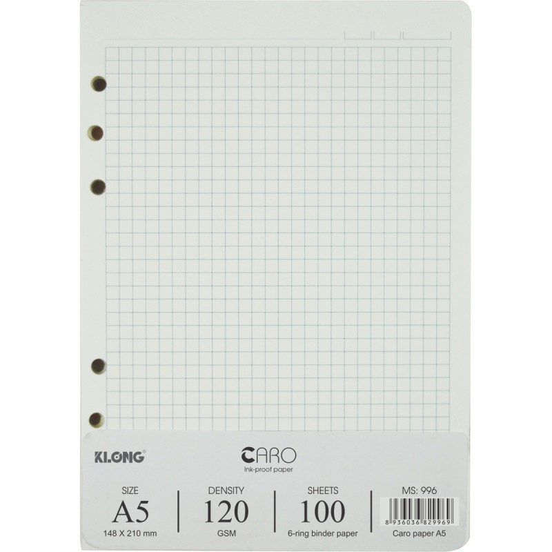 Ruột Sổ Còng A5 K.Long 100 Tờ TP996 Kẻ Caro