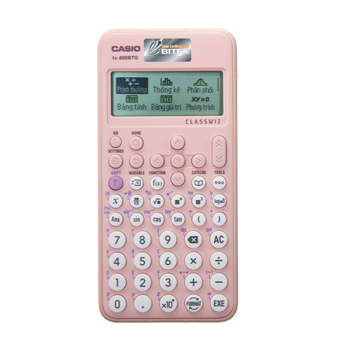 Máy Tính CASIO FX880BTG -PK (Màu Hồng)