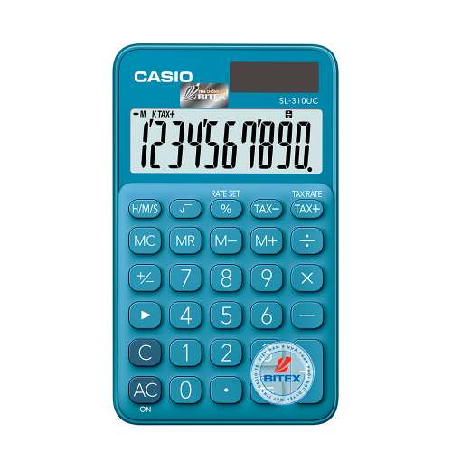 Máy Tính Casio SL-310UC-BU Màu Xanh