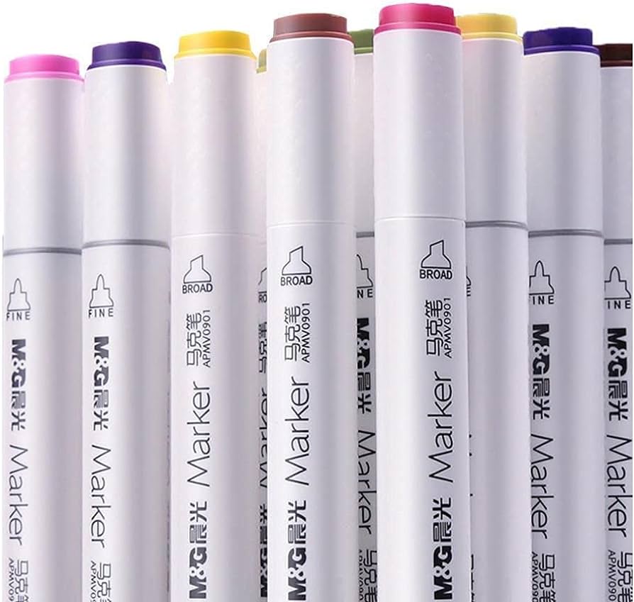 Bút Dạ M&G 24 Màu APMV0901 Hộp Nhựa