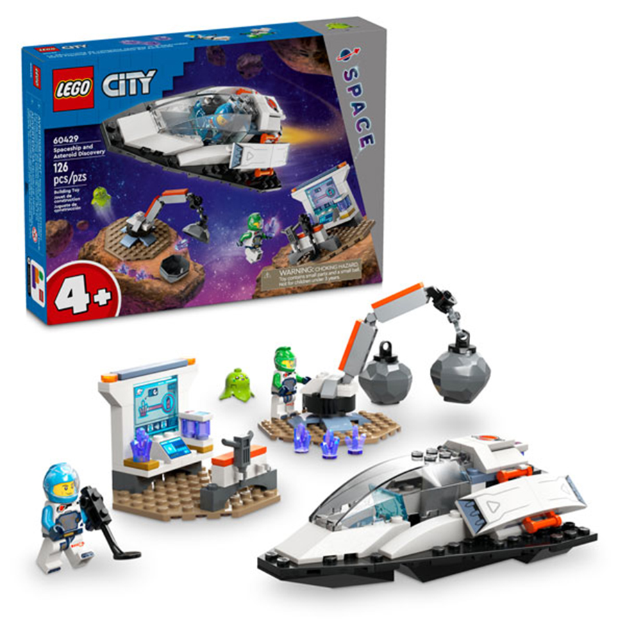Đồ Chơi Lắp Ráp Lego Tàu Vũ Trụ Khám Phá Thiên Thạch 60429