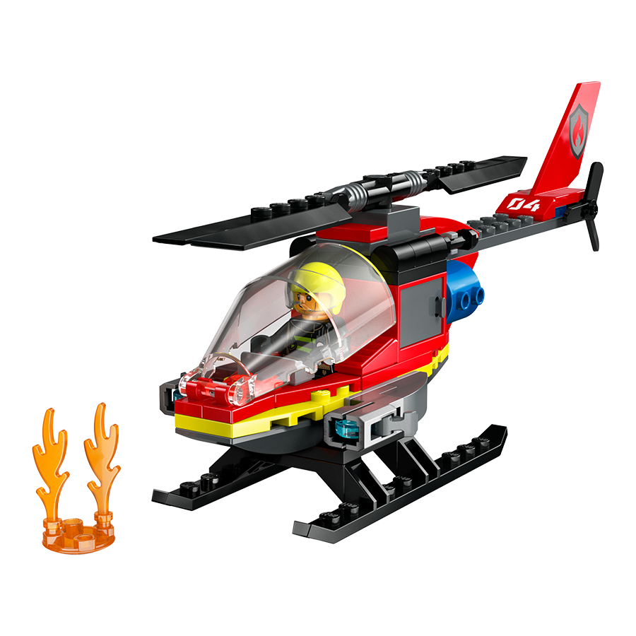 Đồ Chơi Lắp Ráp Lego Trực Thăng Cứu Hỏa 60411