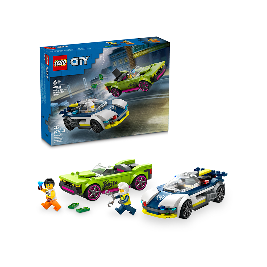 Đồ Chơi Lắp Ráp Lego Xe Cảnh Sát Truy Đuổi Tội Phạm 60415