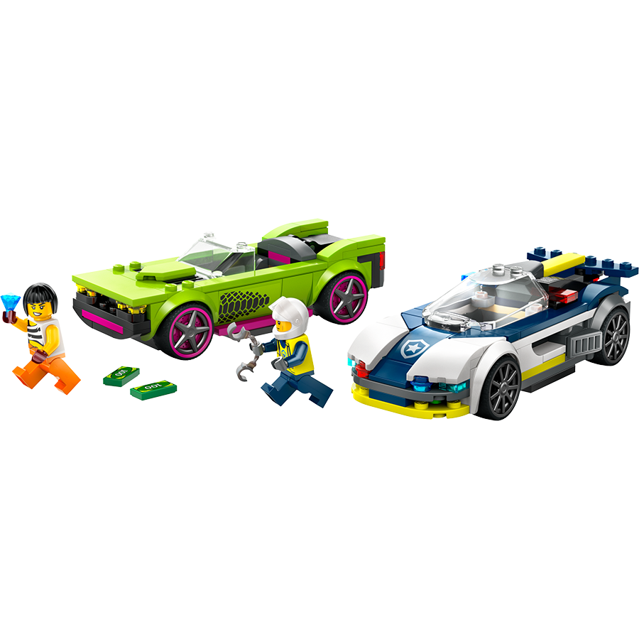 Đồ Chơi Lắp Ráp Lego Xe Cảnh Sát Truy Đuổi Tội Phạm 60415