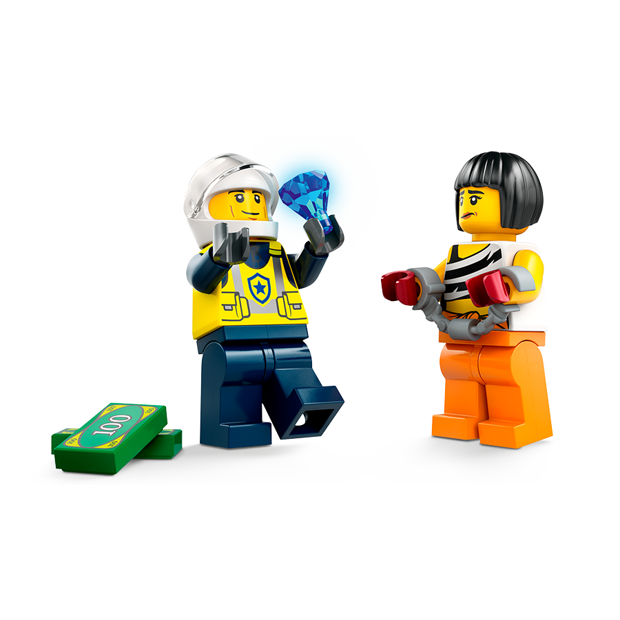 Đồ Chơi Lắp Ráp Lego Xe Cảnh Sát Truy Đuổi Tội Phạm 60415