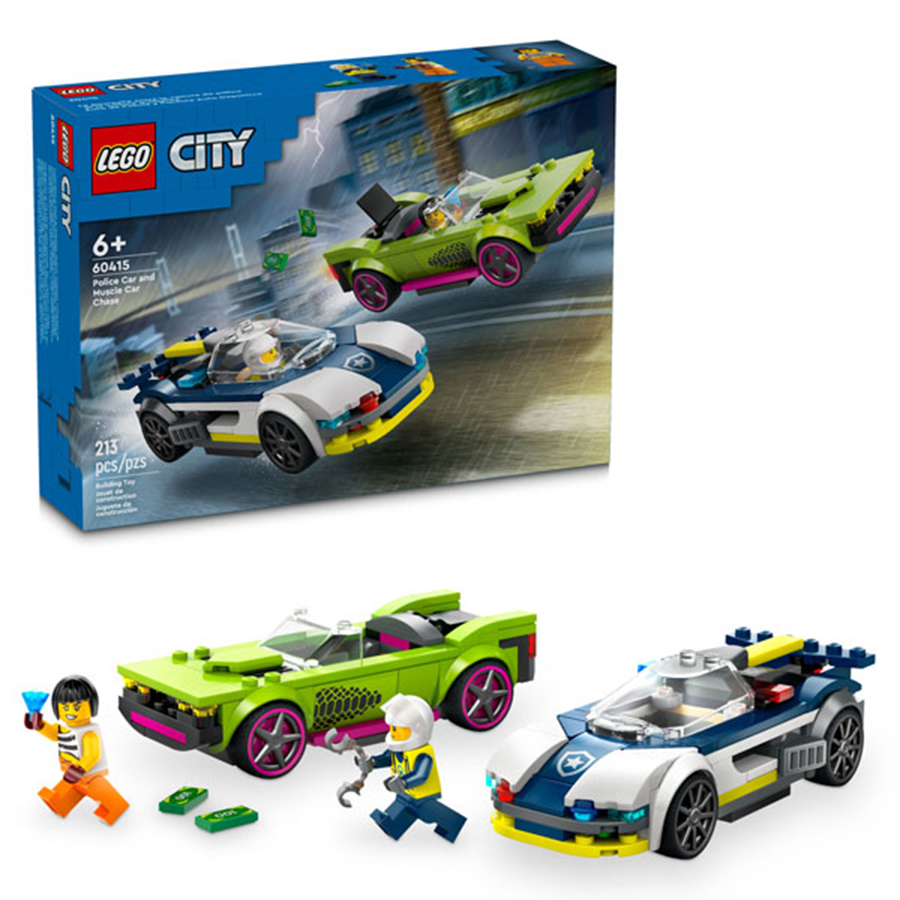 Đồ Chơi Lắp Ráp Lego Xe Cảnh Sát Truy Đuổi Tội Phạm 60415