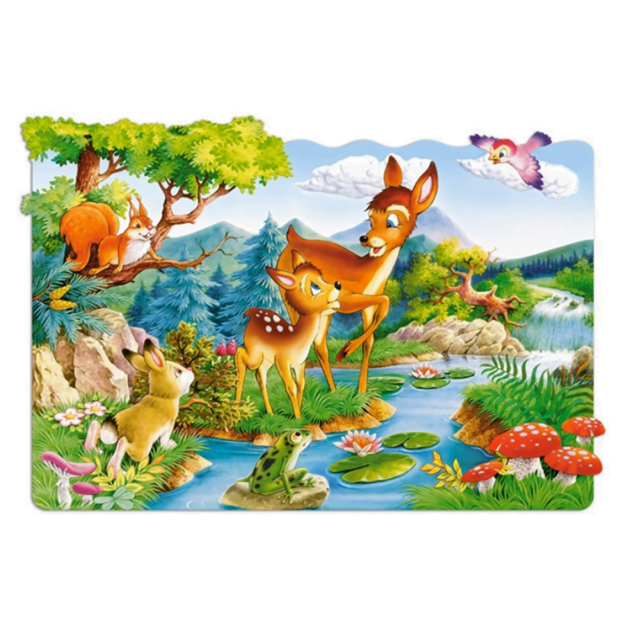 Đồ Chơi Xếp Hình Puzzle Nai Con Bé Nhỏ 20 Mảnh Maxi Castorland C-02177