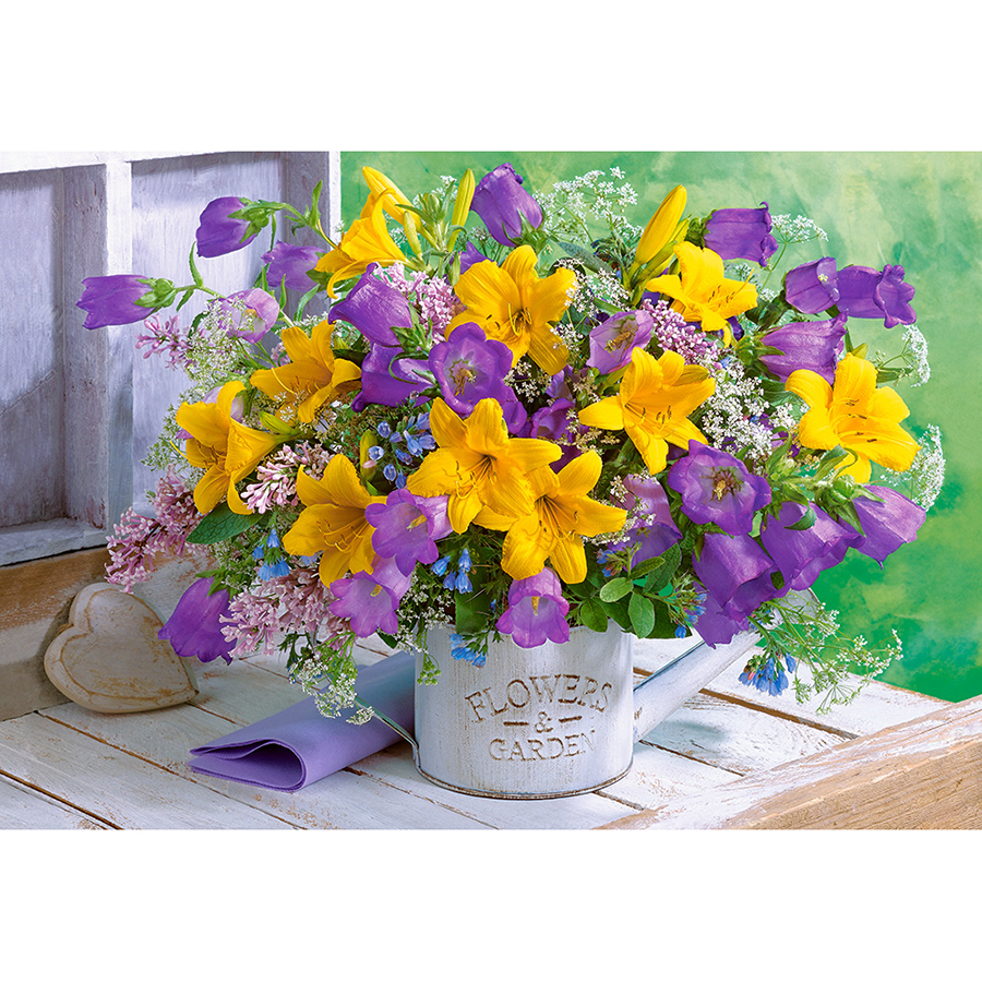 Đồ Chơi Xếp Hình Puzzle 1000 Mảnh Bouquet Of Lilies And Bellflowers Castorland C-104642