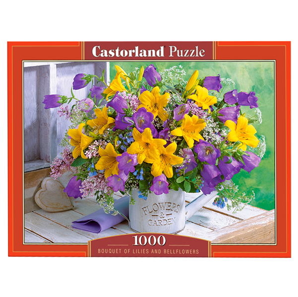 Đồ Chơi Xếp Hình Puzzle 1000 Mảnh Bouquet Of Lilies And Bellflowers Castorland C-104642