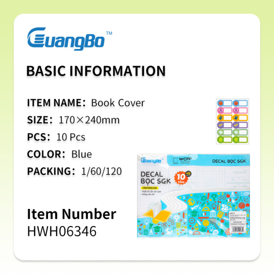 Bọc Sách Decal Guangbo GUB H06346