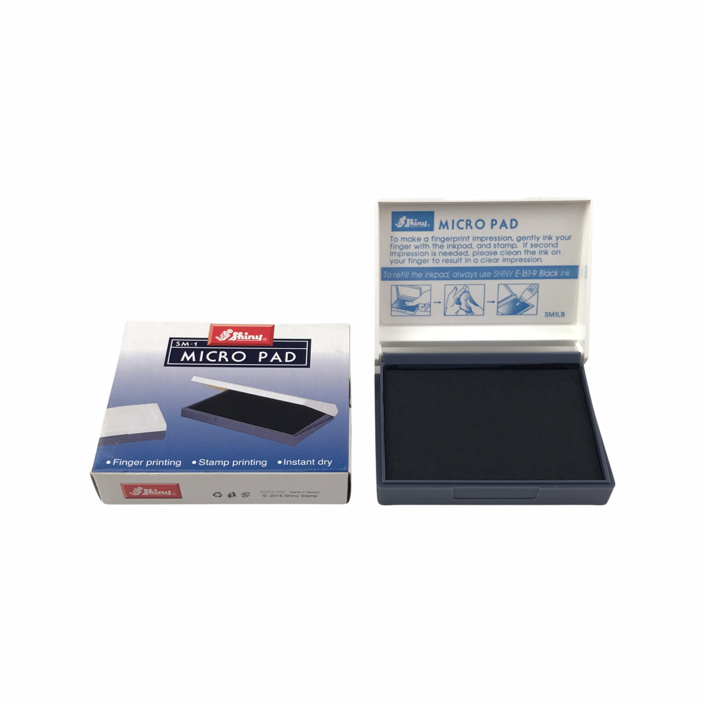 Hộp Dấu Tampon Chữ Nhật SM-1 45*65mm Mực Đen