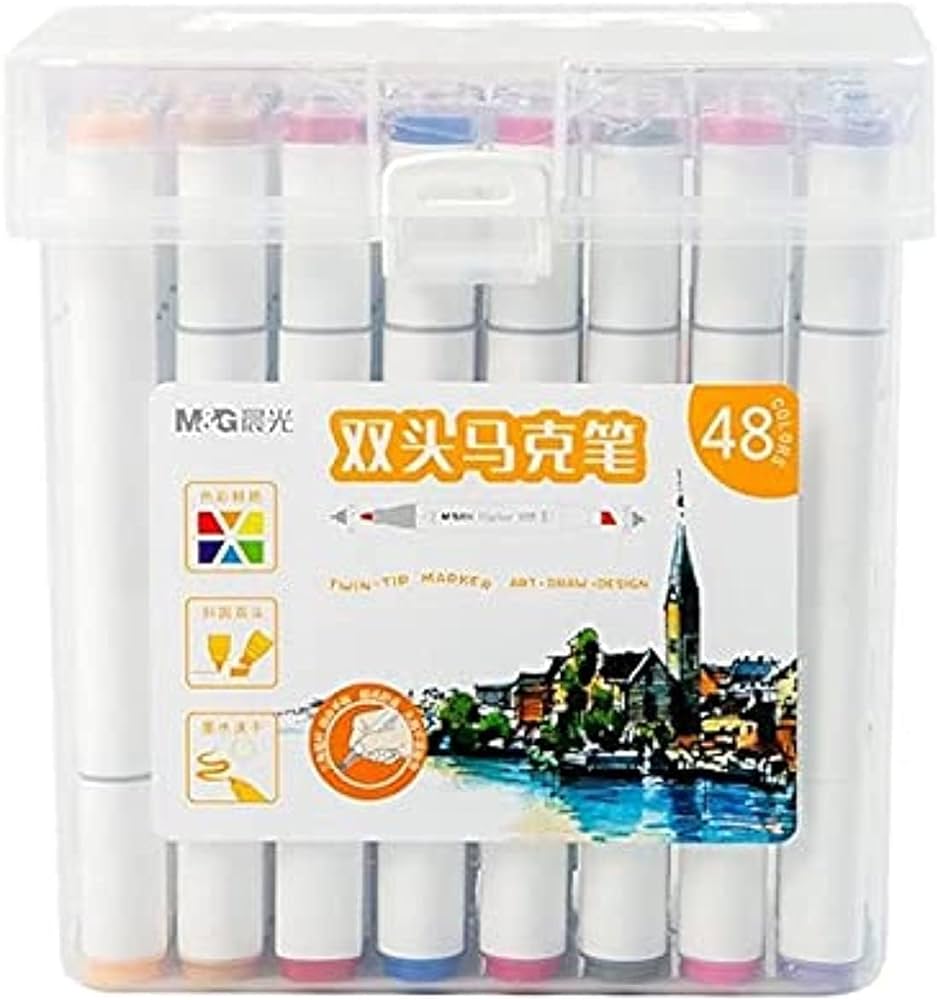 Bút Dạ M&G 48 Màu APMV0903 Hộp Nhựa