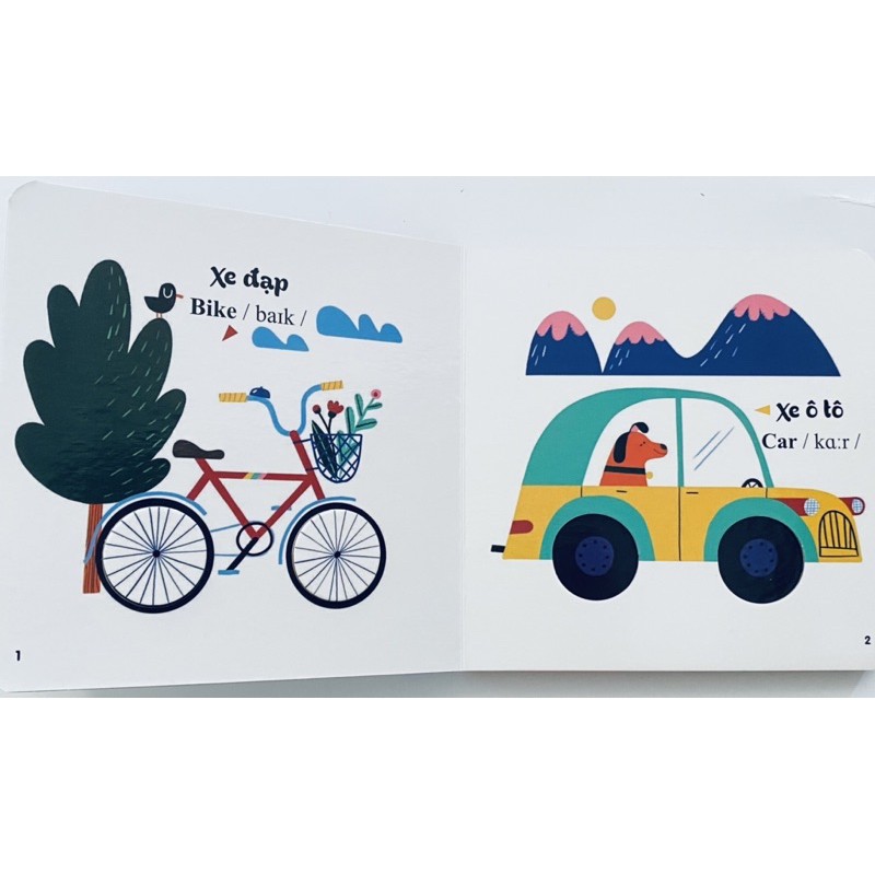 Sách Đục Trổ Thông Minh - Những Từ Vựng Đầu Đời Của Bé - My First Words - Phương Tiện Giao Thông - Vehicles