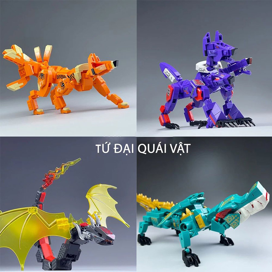 Đồ Chơi Xếp Hình Sembo Block - Chú Chó Hai Đầu 103269