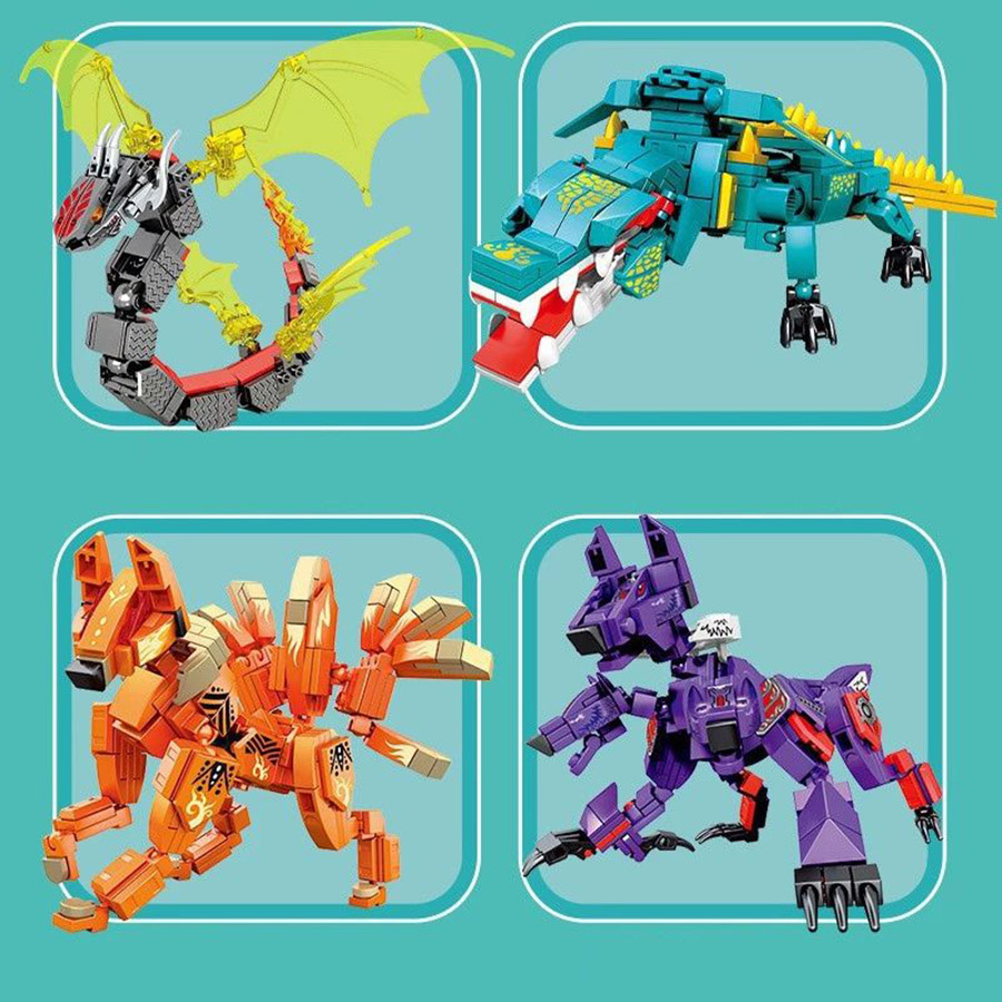 Đồ Chơi Xếp Hình Sembo Block - Chú Chó Hai Đầu 103269