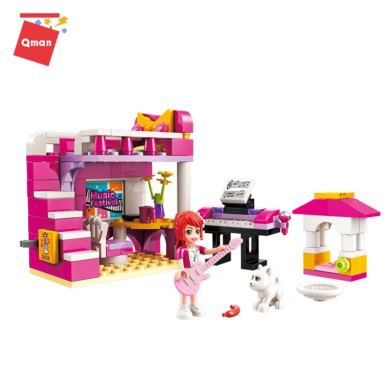 Đồ Chơi Xếp Hình Qman 4101-1,2,3,4,5,6,7,8: Phòng Ngủ Của Những Người Bạn