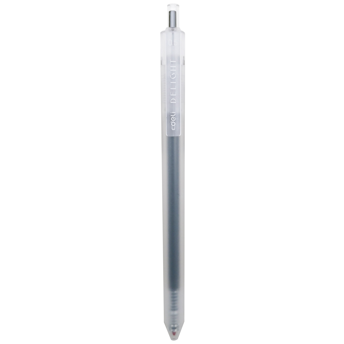 Bút Gel Bấm 0.5mm EG118-BK - Đen 12c/Hộp (Deli)
