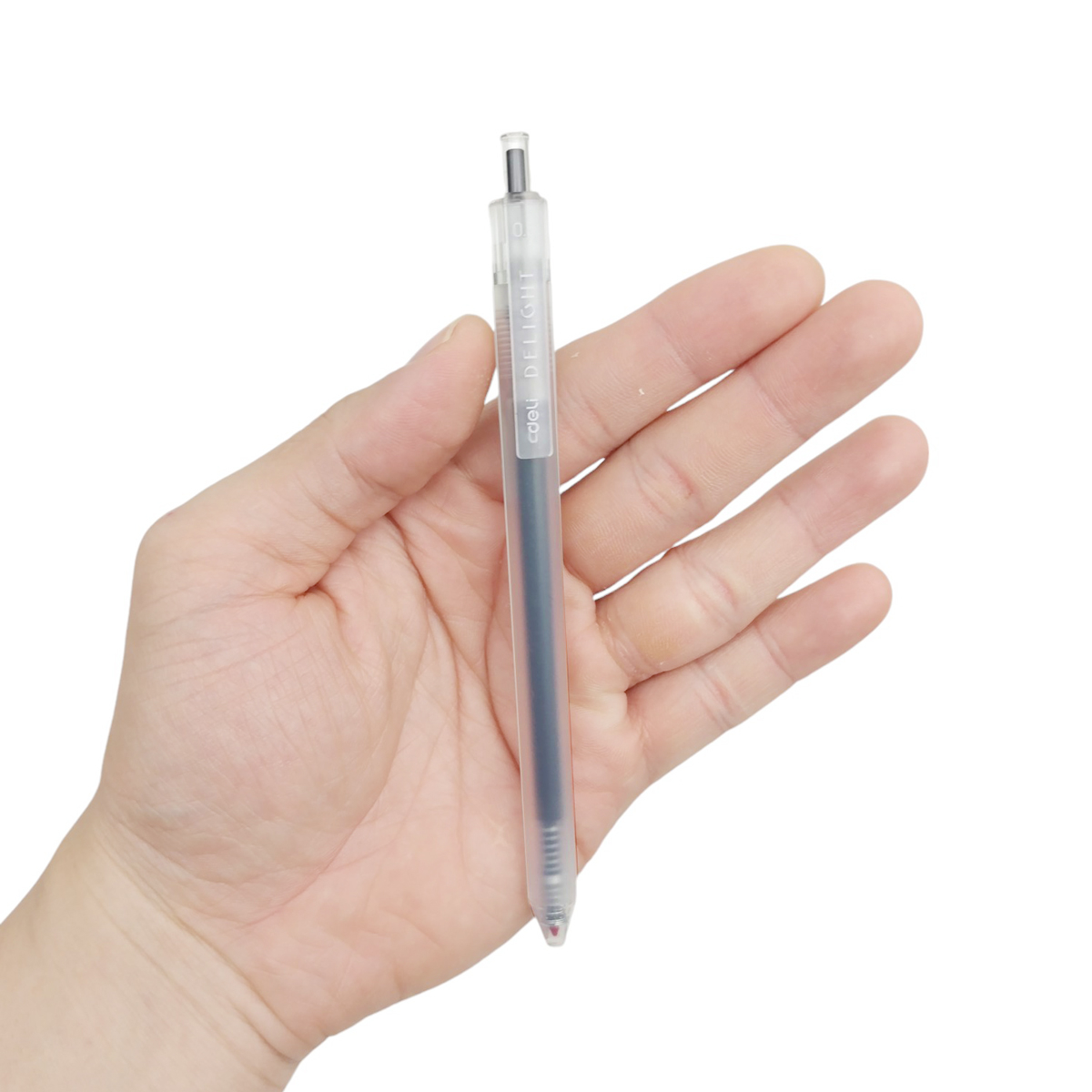 Bút Gel Bấm 0.5mm EG118-BK - Đen 12c/Hộp (Deli)