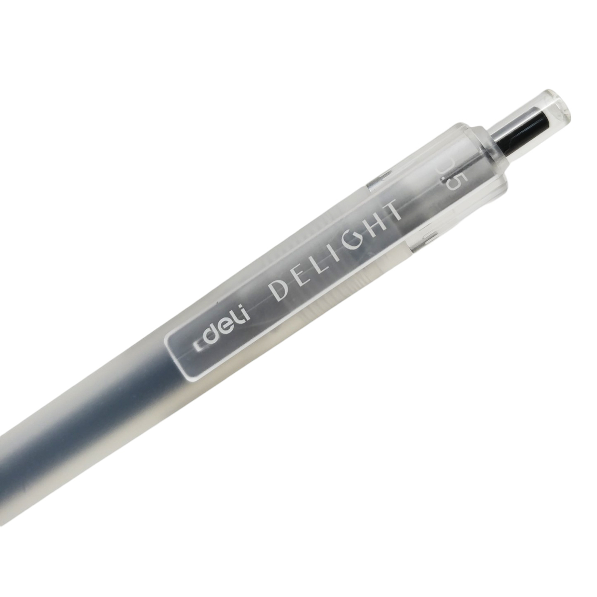 Bút Gel Bấm 0.5mm EG118-BK - Đen 12c/Hộp (Deli)