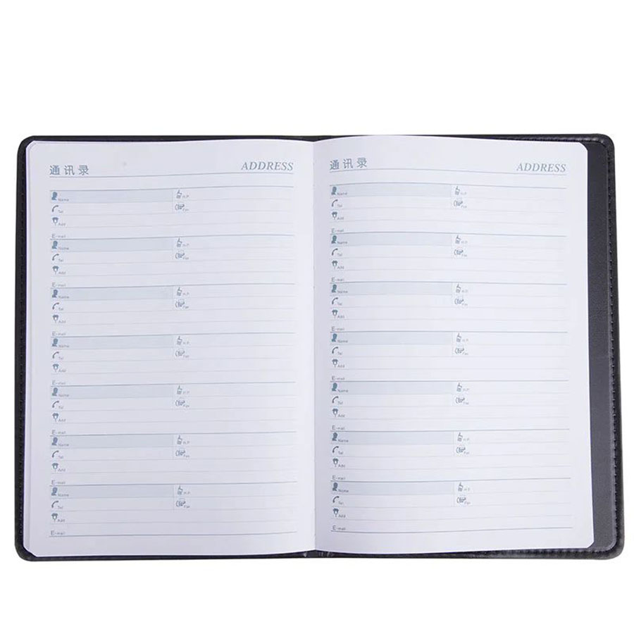 Sổ Bìa Da Deli PVC 7901 80TR