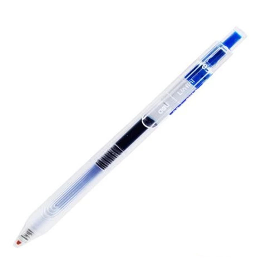 Bút Gel  Bấm Siêu Trơn Deli EG575 Ngòi 0.5 MM Mực Xanh, Đen