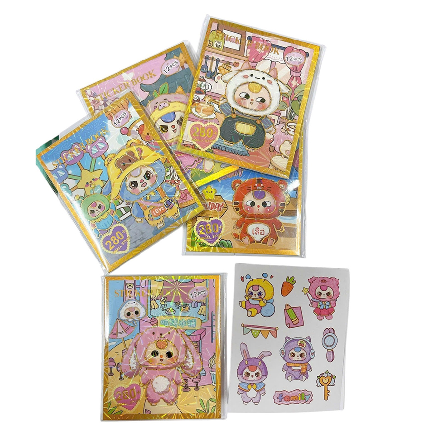 Sticker Book Baby Three SZ/301 (Set 12pcs)