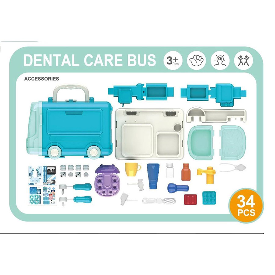 Đồ Chơi Bowa - Xe Buýt Nha Khoa 34 Chi Tiết 8073