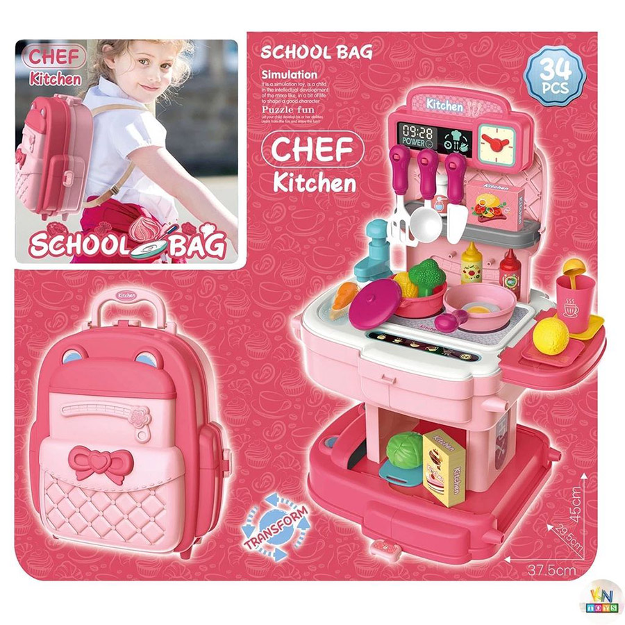 Đồ Chơi Bowa - Cặp Nhà Bếp 34 Chi Tiết 8777P