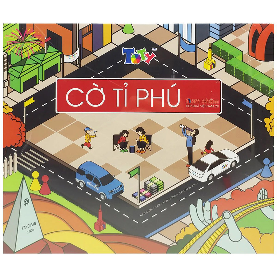 Đồ Chơi Cờ Tỉ Phú Nam Châm - Đẹp Quá Việt Nam Ơi TB01