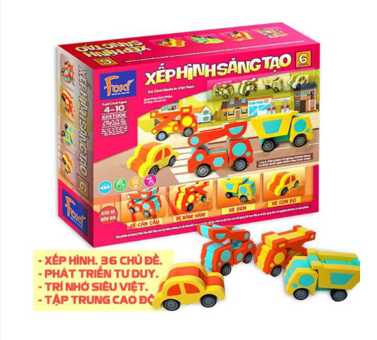 Đồ Chơi Foxi Xếp Hình Sáng Tạo 6