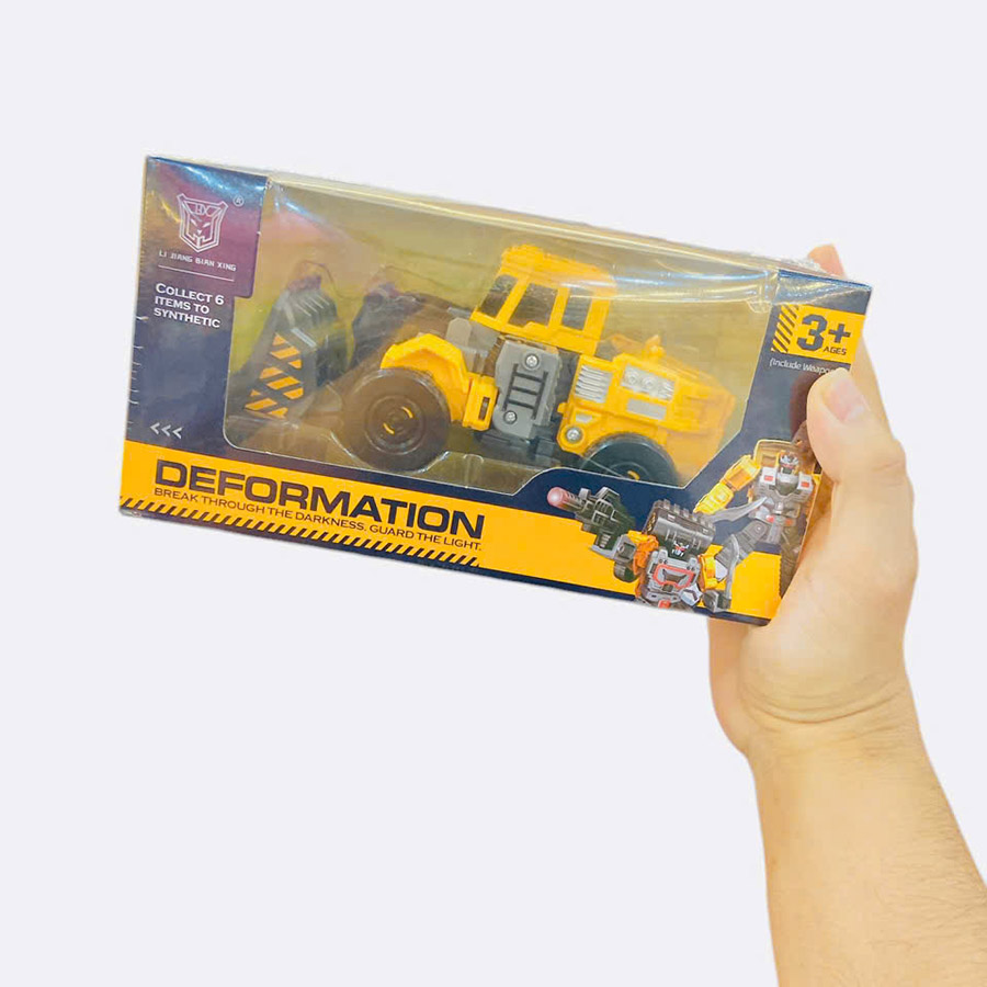 Đồ Chơi Biệt Đội Robot Biến Hình Xe Công Trình - Xe Ủi Đất 9824