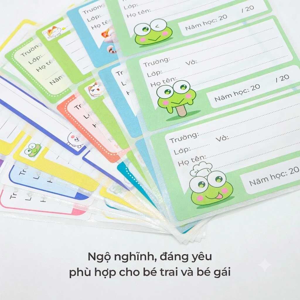 Nhãn Vở Học Sinh Cấp 1 3594