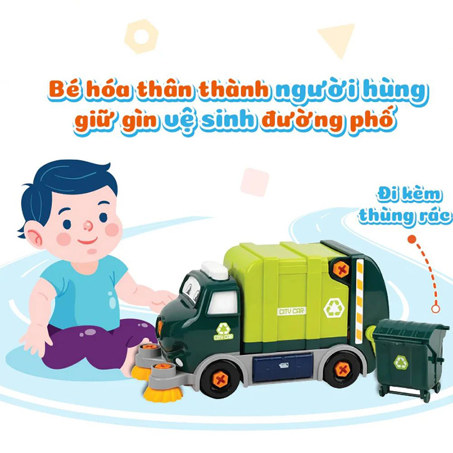 Đồ Chơi Diy Lắp Ráp Xe Môi Trường PAB049