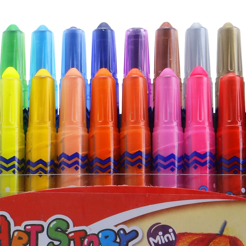 Bút Sáp Vặn Crown Korea 2000 20 Màu