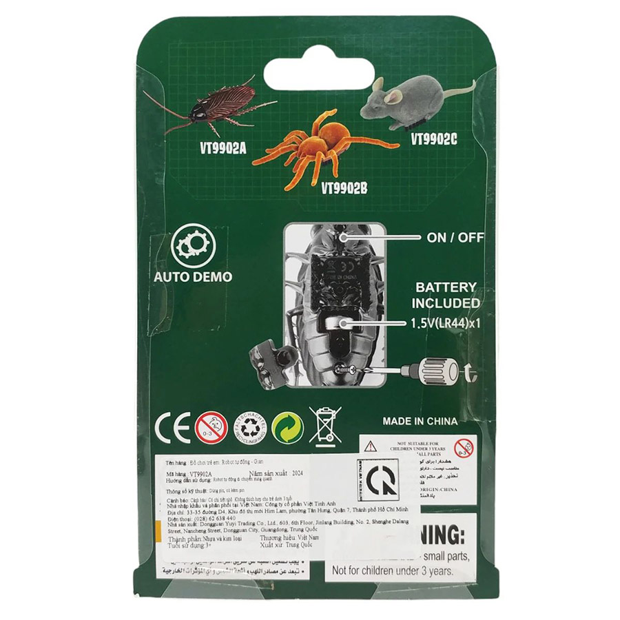 Đồ Chơi Robot Tự Động - Gián VT9902A