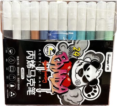 Bút Marker Acrylic Guangbo 24 Màu 02271
