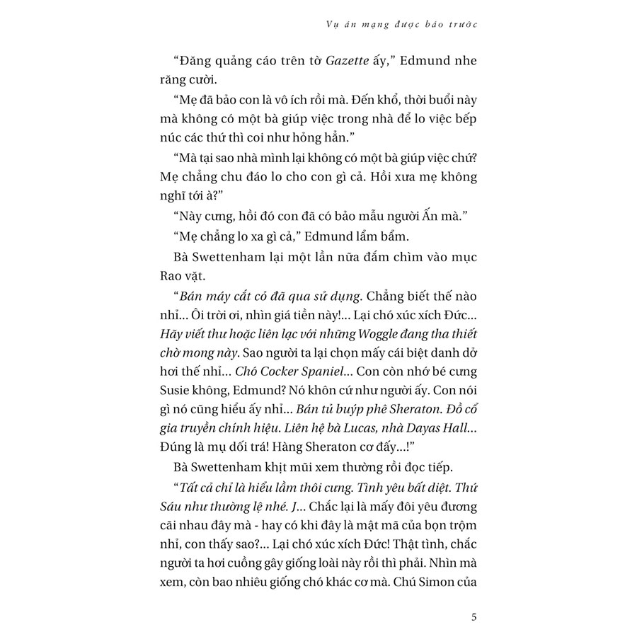 Vụ Án Mạng Được Báo Trước - Một Vụ Án Của Jane Marple - Agatha Christie