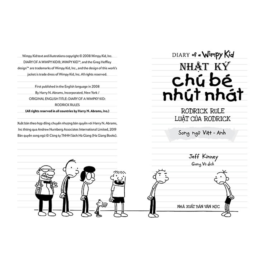 Nhật Ký Chú Bé Nhút Nhát Phiên Bản Song Ngữ Việt - Anh Tập 2 - Luật Của Rodrick