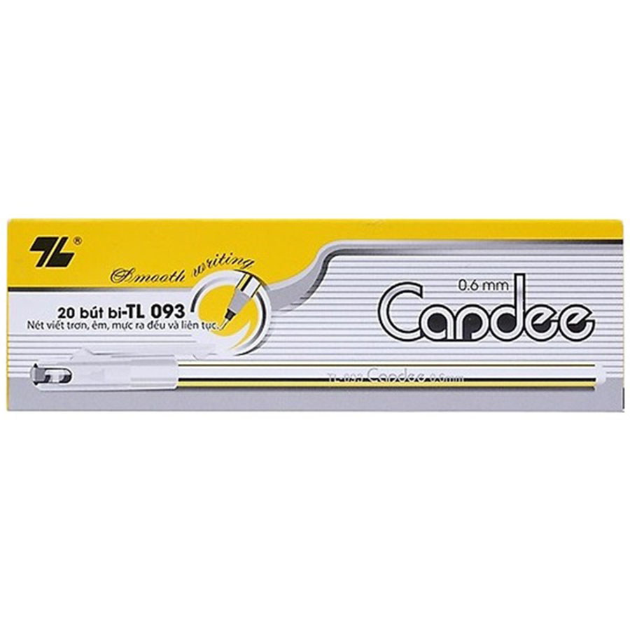 Hộp 20 Bút Bi Thiên Long TL-093 Mực Đen