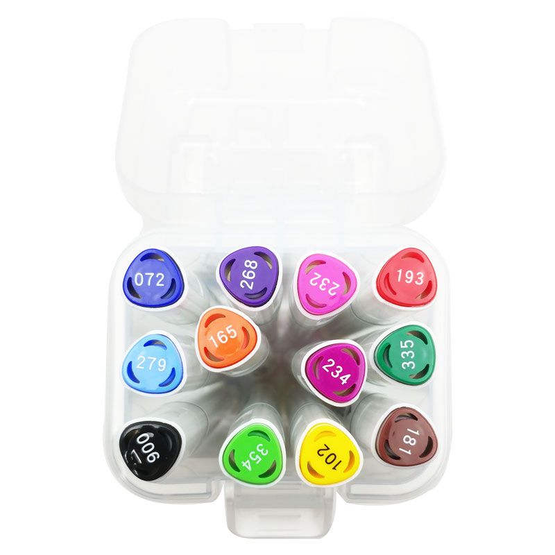 Bút Lông Mỹ Thuật Colokit AM-C002 12 Màu