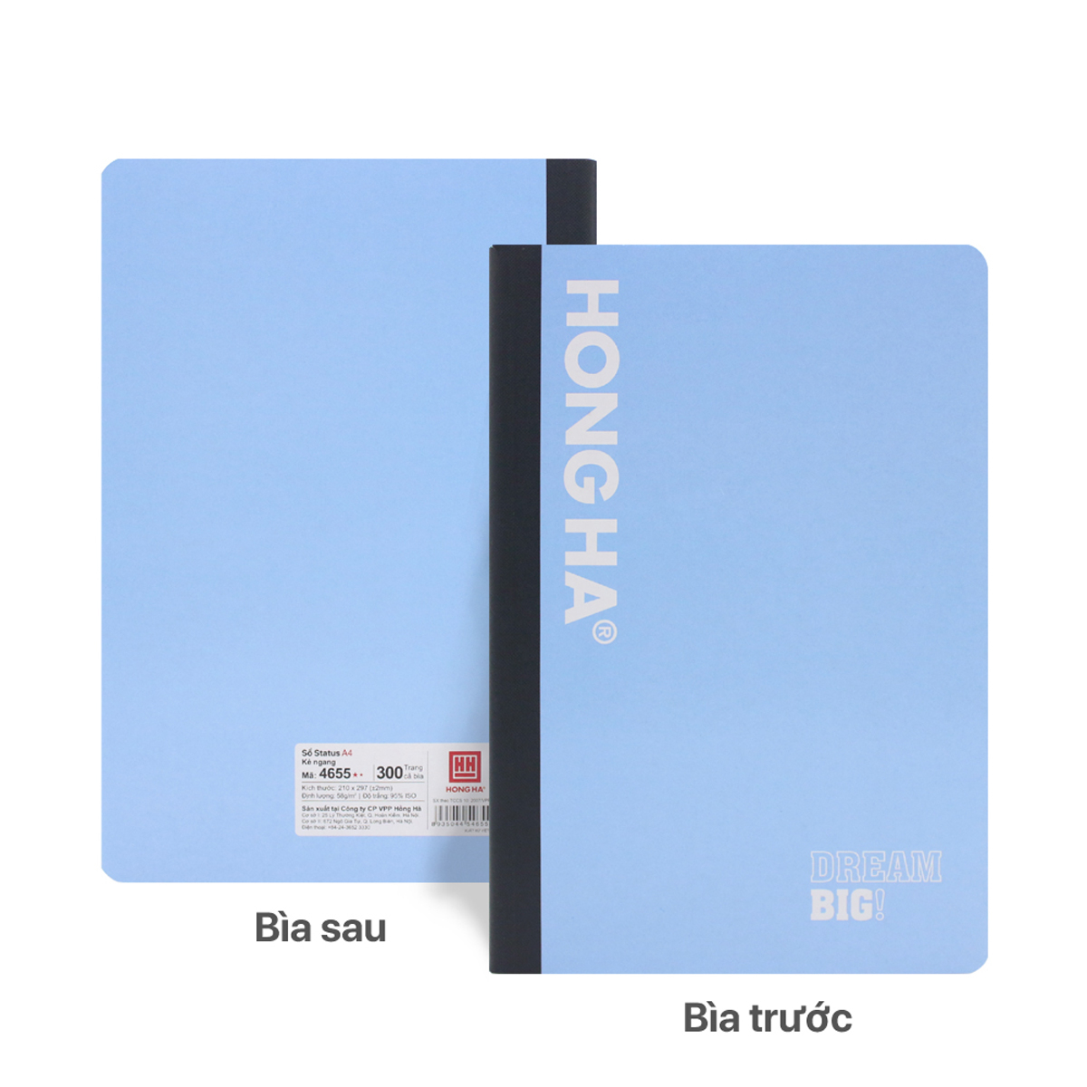 Sổ Bìa Bồi Hồng Hà Status Kẻ Ngang A4 4655 300Tr
