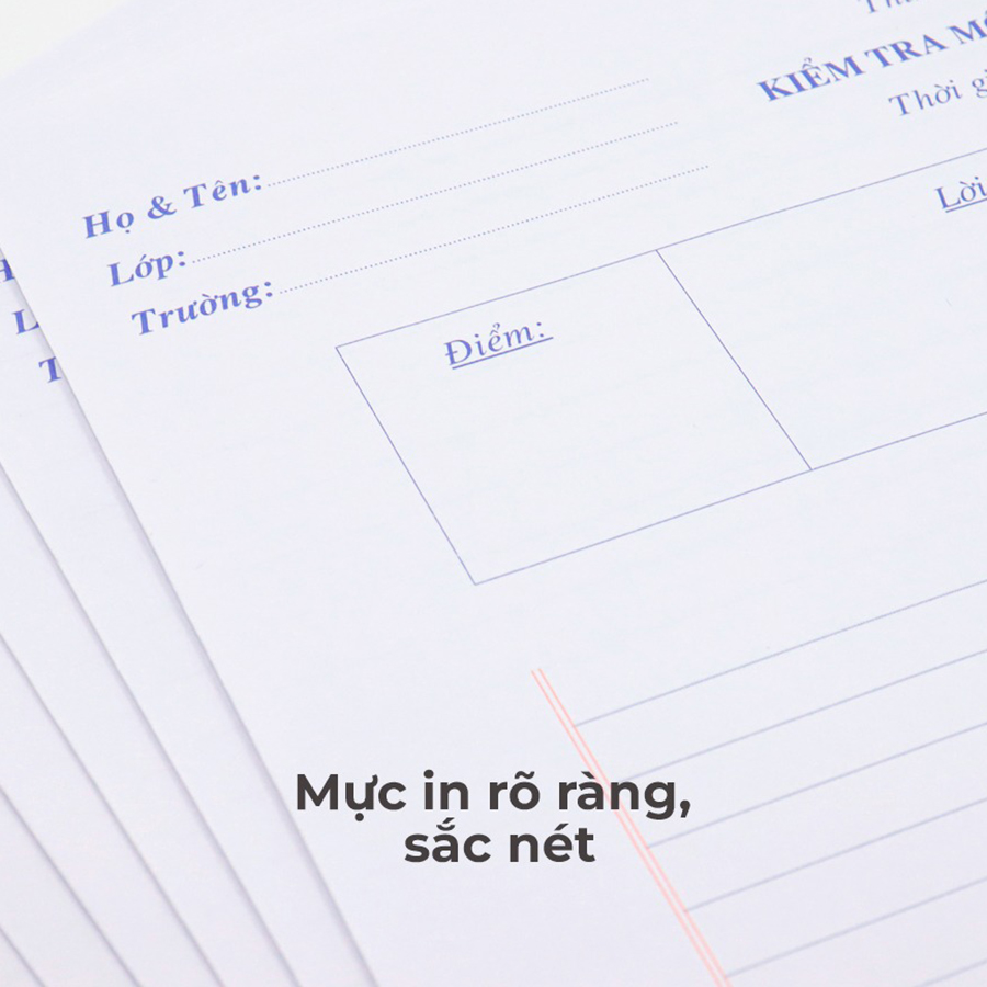 Giấy Kiểm Tra Cấp 2 Hồng Hà 4971 (20 Tờ Kép Và 10 Tờ Đơn)