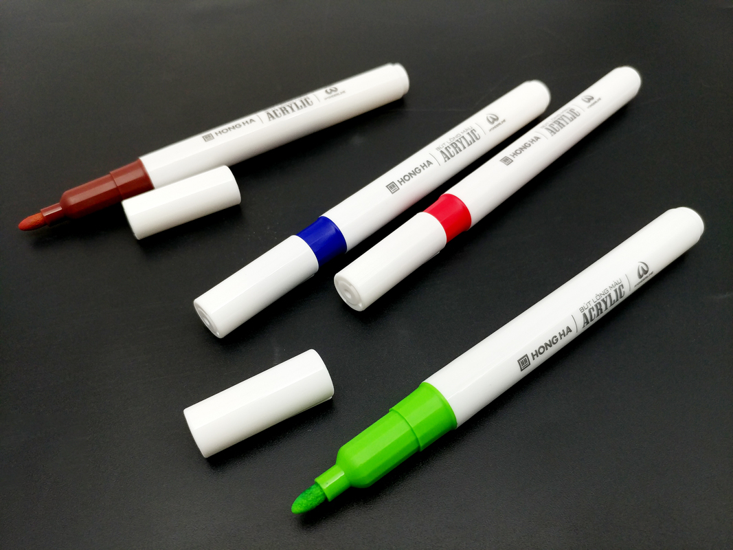 Bút Lông Màu Acrylic 24 Màu 8143 Hồng Hà